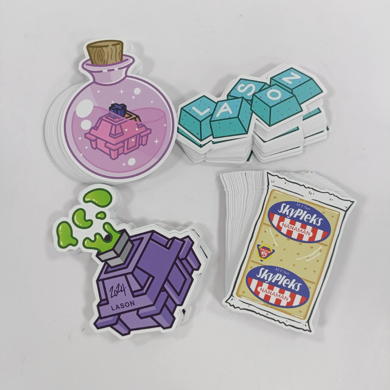 Custom Removable Waterproof Vinyl Stickers Die Cut Logo Label Sticker Self Adhesive PVC Label Sticker Printing